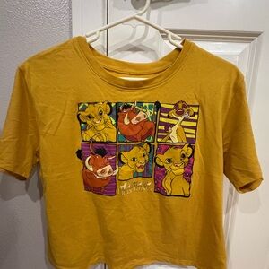 Disney Lion King Yellow Crop Top